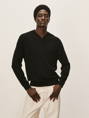 [Murray Allan]V-neck pullover_M43MPU041BK