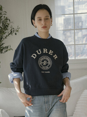 SITP5181 DURER 헤리티지 자수 맨투맨_Navy
