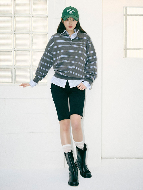 로라로라]SEMI BOOTS CUT WRINKLE PANTS WHITE
