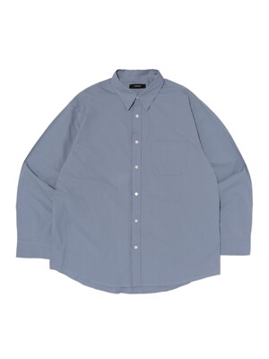 SOLID OXFORD OVERFIT SHIRT (BLUE)