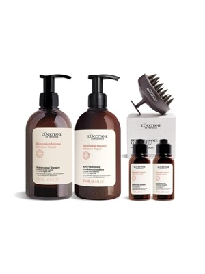 인텐시브 리페어 헤어 케어 500ml 듀오 세트 (샴푸+컨디셔너) (+헤어 디럭스 2종&브러쉬 증정)