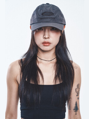 Gravity Hole Logo Nylon Ball Cap - [Black]