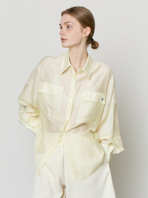 (3차 리오더) OVERSIZE DOLMAN SLEEVE SHEER SHIRT [5COLORS]