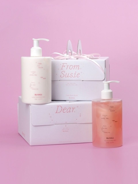 벌쓰티 [품절대란] 앰버 바닐라 글로우 워시 앤 레이어드 로션 세트 [400ml+400ml] [케이크 프롬 수지]