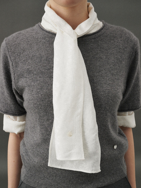 플라드주르 Silky scarf (Ivory)