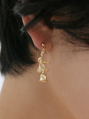 dried rose earrings 小 (2colors)