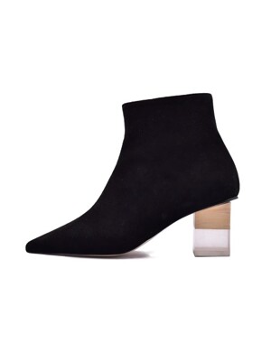 particular Stiletto wood Heel ( black )