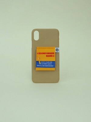 SUN CASE LABEL COFFEE BEIGE