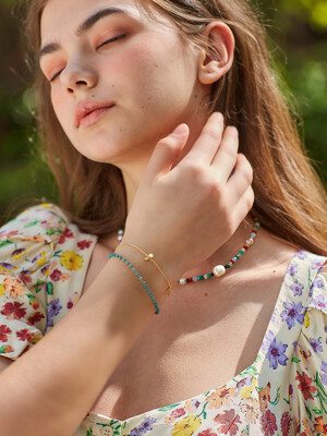 Gold Spring Crystal Bracelet
