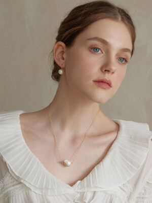 Swan Baroque Pearl Necklace _ 925silver