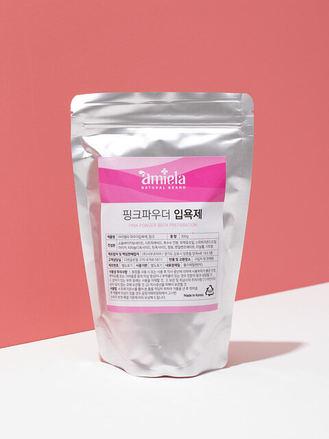 바디케어 - 아미엘라 (amiela) - 거품입욕제-핑크파우더 300g