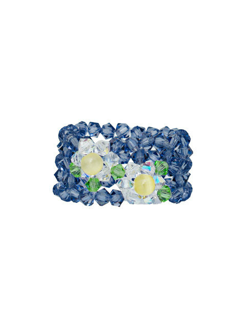  - 스윙셋 (Swingset) - Flower Pixel Beads Ring (Purple)