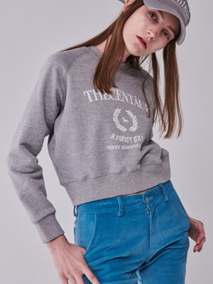 CROPPED SWEATSHIRT CHICANO_DARK GRAY