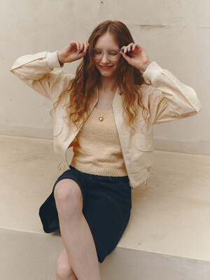 STRING BLOUSON JUMPER (butter yellow)