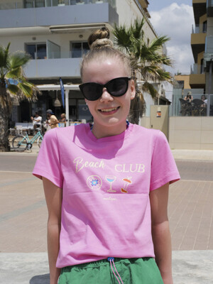 BEACH CLUB TEE [PINK]