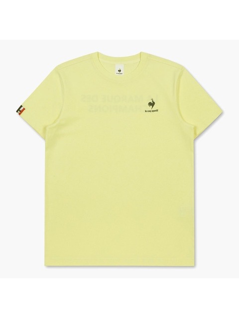 스포츠웨어 - 르꼬끄 스포르티브 (Lecoq sportif) - [르꼬끄 공식] 레귤러핏 스몰로고 반팔티 (QO123TRS11)