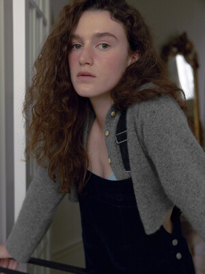 raccoon mini cardigan_gray