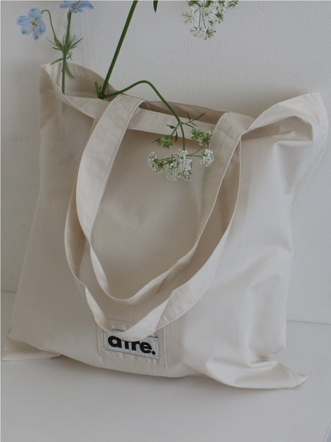 에코/캔버스백,에코/캔버스백 - 아틀리에리케 (Atelier Lykke) - Lykke cotton bag_ivory