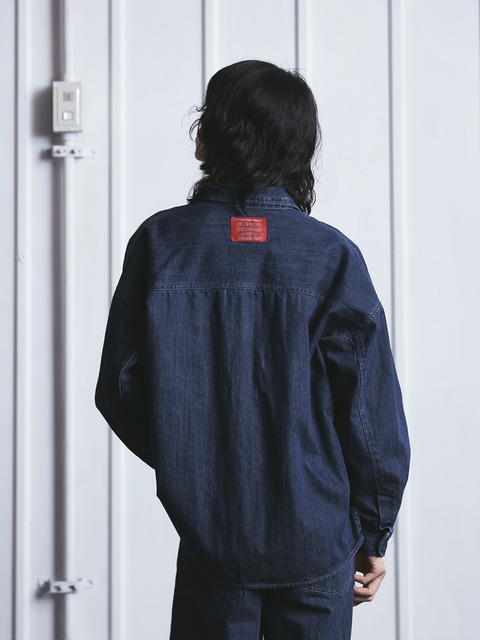 아우터,아우터,아우터,데님 - 커넥트엑스 (CONECT®X) - [2024 Pre-Order] Oversized Denim Washed Jacket (washed)