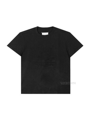 [메종마르지엘라] 남성 S50GC0684 S22816 855 넘버링 로고 자수 반팔 티셔츠 블랙