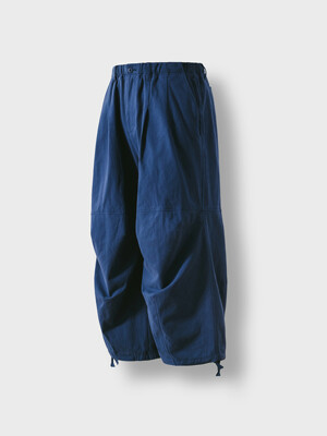 Lazy Twill Balloon Pants - Blue