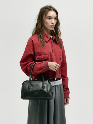 SOFT TOTE_washed black two-tone brushed