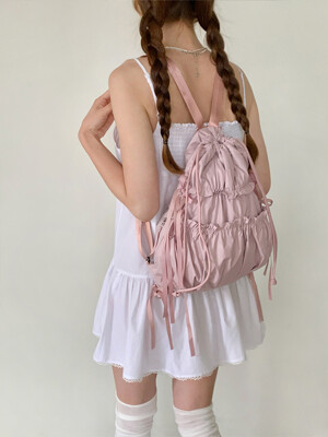 [실버 추가]Ribbon Shirring 2Way Bag (백팩 겸 숄더백)_HC2436BG001M