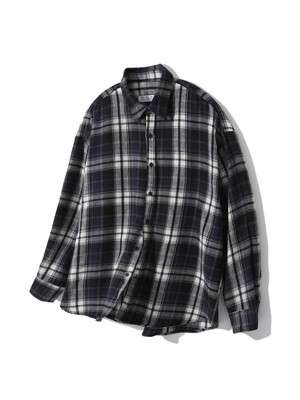 90S CHECK SHIRTS [OVERSIZE FIT]_NAVY