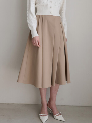 Lautre Diana Beige flare skirt