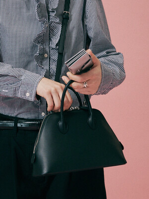 Vetiver mini tote bag-black