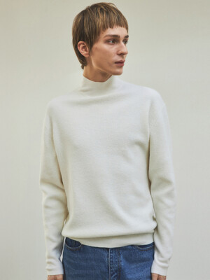 Always Half Turtleneck Symbol Knit_4Color(WC25-KN13)