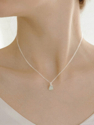 HLD013 Raw Aquamarine and Copper Necklace