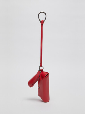 Lip & Glasses Keyring(Cherry tea)