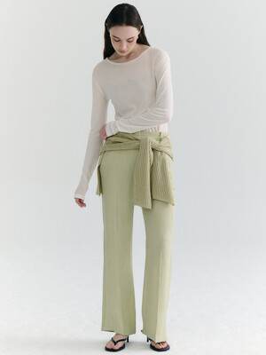 Pleats Slim Trousers_2color