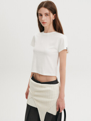 해리스 크롭 베이직 티셔츠 / HARRIS CROP BASIC T-SHIRT_3colors