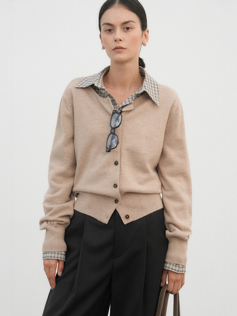 유메르 샌디아 메리노 가디건 _ever merino line (6colors /)