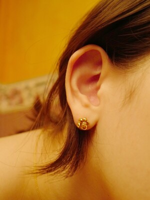 camellia earring