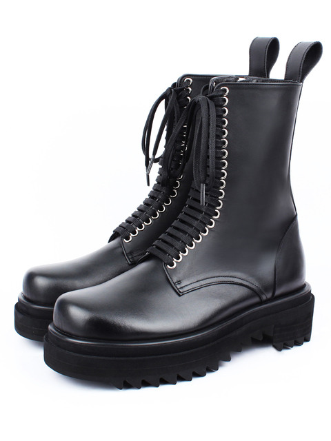 부츠 - 데이빗스톤 (DAVID STONE) - WAVE SHARK SOLE HI-LACE BOOTS