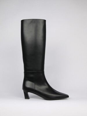 Ava Long Boots Leather Black