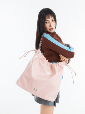 CH. TRAWSTRING BAG, PINK