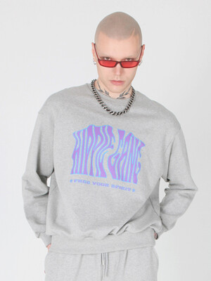 Hippie Gang Sweatshirts Melange Grey