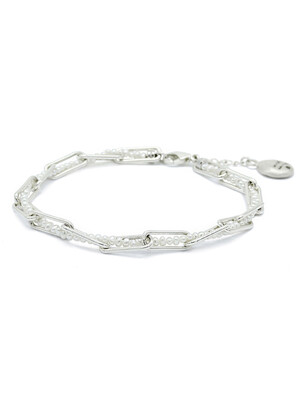 Twist Pearl Chain Bracelet