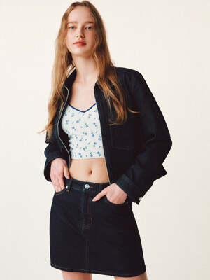 [리퍼브]Zip-up Denim Jacket