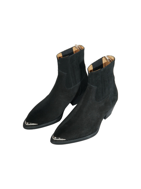 부츠 - 길프 (GUIL.F) - Molko 45 Cuban boot in Calfsuede Black