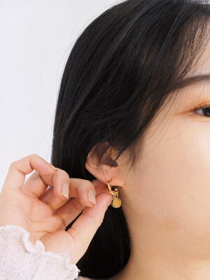 HIDDEN FRESHNESS EARRINGS_GOLD (LEMON)