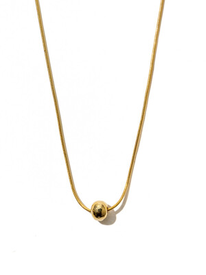 Date of birth ball necklace Gold