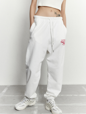 Raspberry jogger pants 001 White