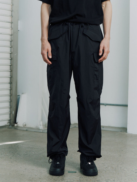 팬츠 - 플라스틱 프로덕트 (PLASTIC PRODUCT) - MPa PARACHUTE PANTS (BLACK)