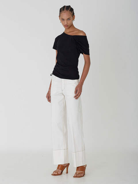 팬츠,팬츠 - 세컨드 아르무아 (02 ARMOIRE) - Willow Trousers _ Off White