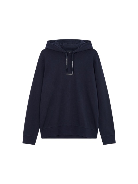 티셔츠 - 아르마니 익스체인지 (ARMANI EXCHANGE) - AX 남성 마이크로 로고 후드 티셔츠_네이비(A412331044)